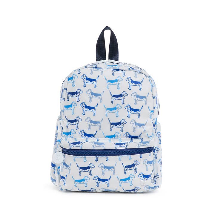 Mini Backpack | Blue Puppy Love