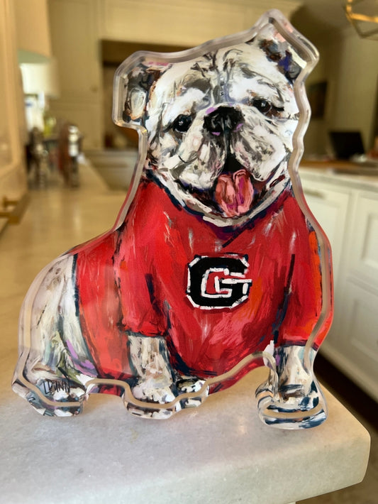 Bitty Acrylic Gameday | Georgia Bulldog