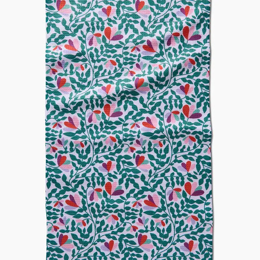 Tea Towel | Spring Wavy Leaves