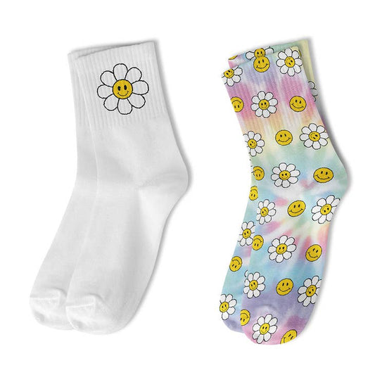 Crew Sock 2 Pack - Daisy