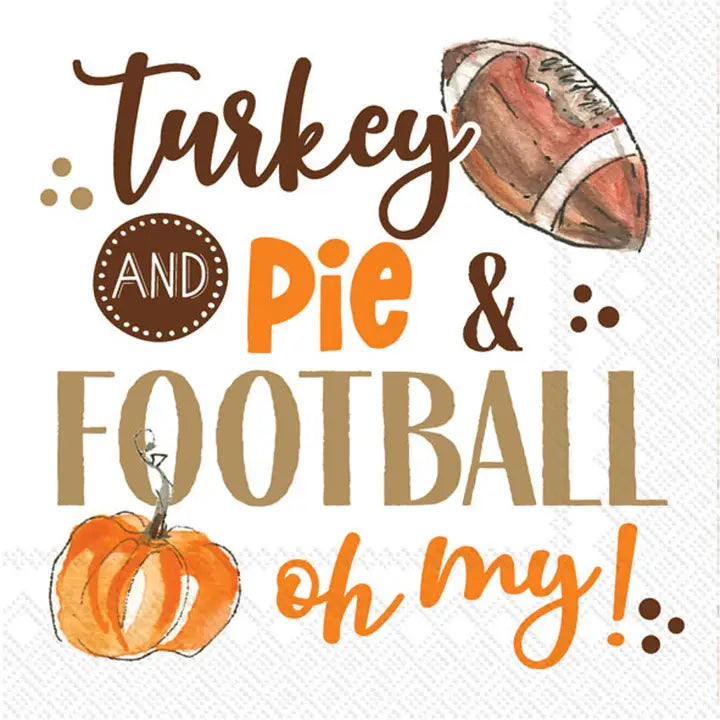 Cocktail Napkins | Turkey Pie Football
