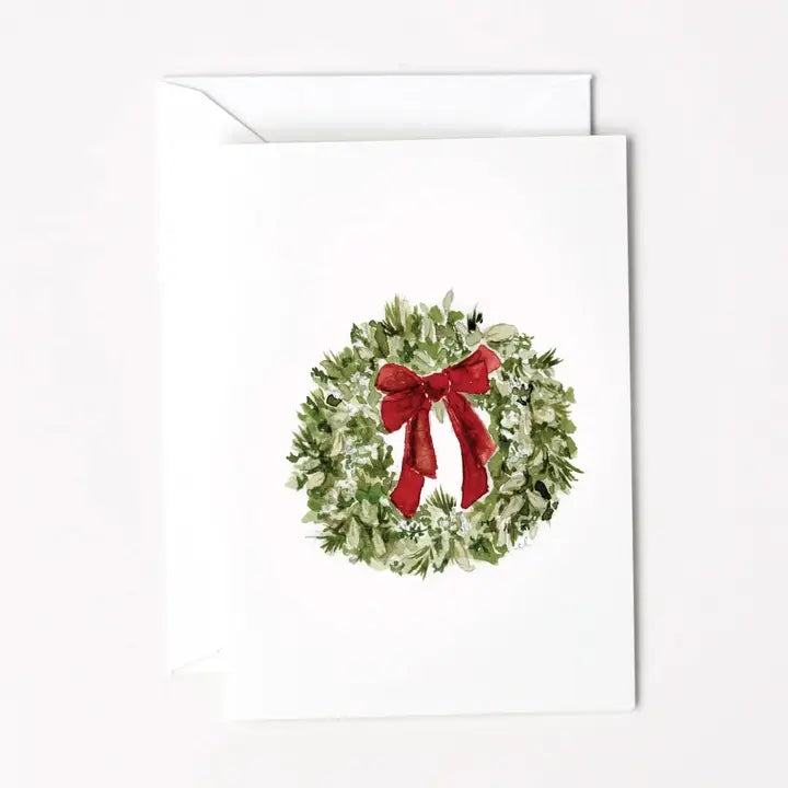 Enclosure Card | Red Bow Wreath