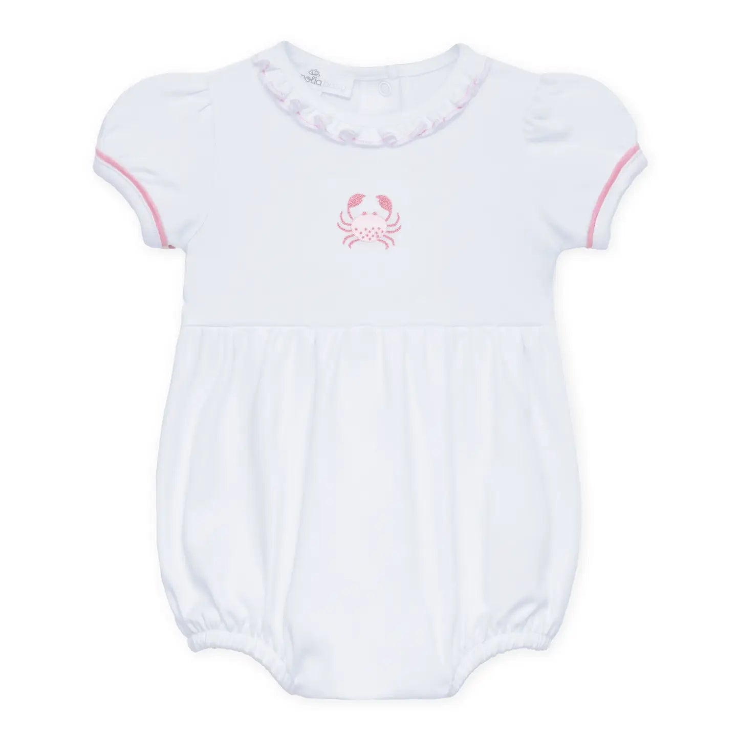 Little Crawlers Embroidered Ruffle Bubble