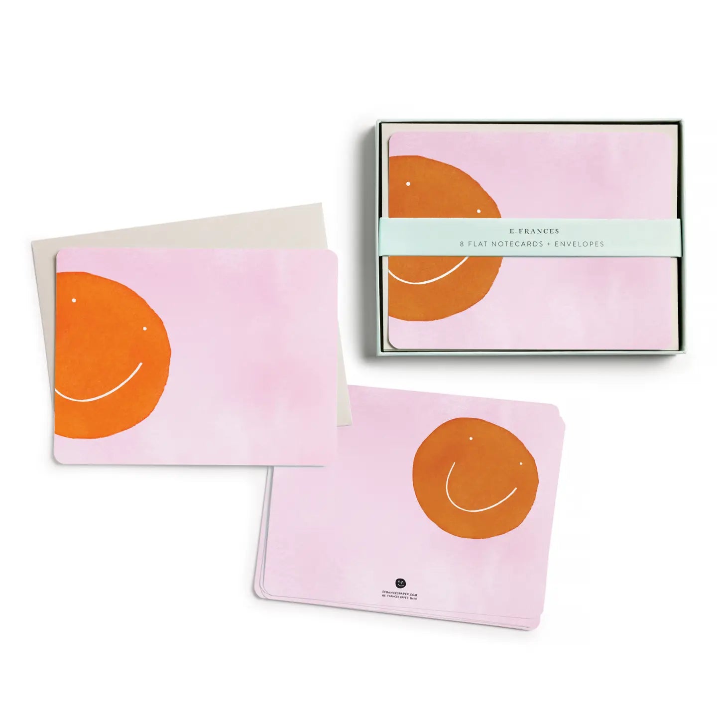 Flat Note Set | Orange Smiley