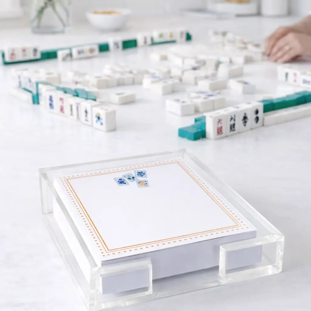 Acrylic Holder & Notepad | Mahjong 2
