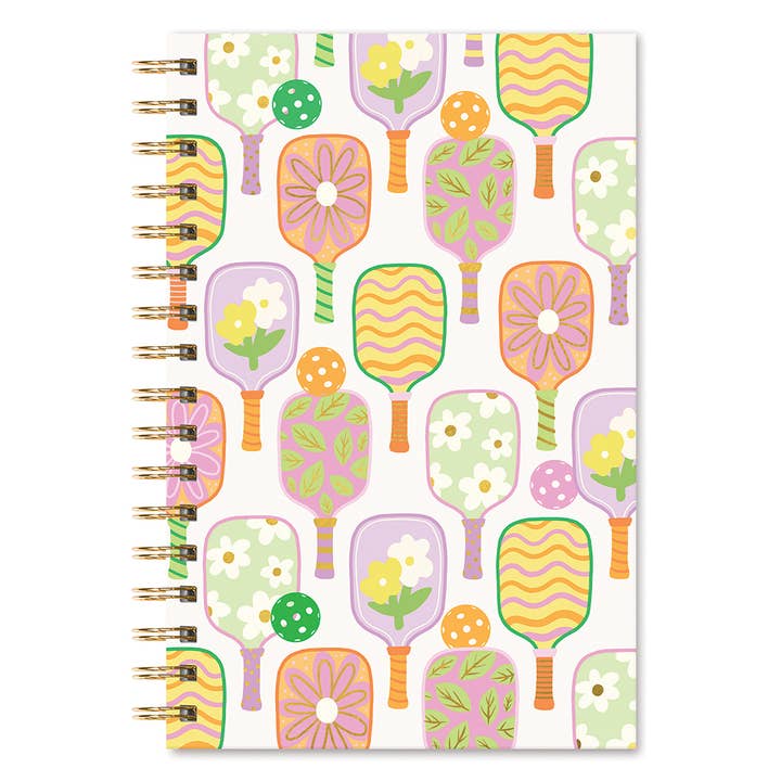 Pickleball Rally | Medium Spiral Notebook