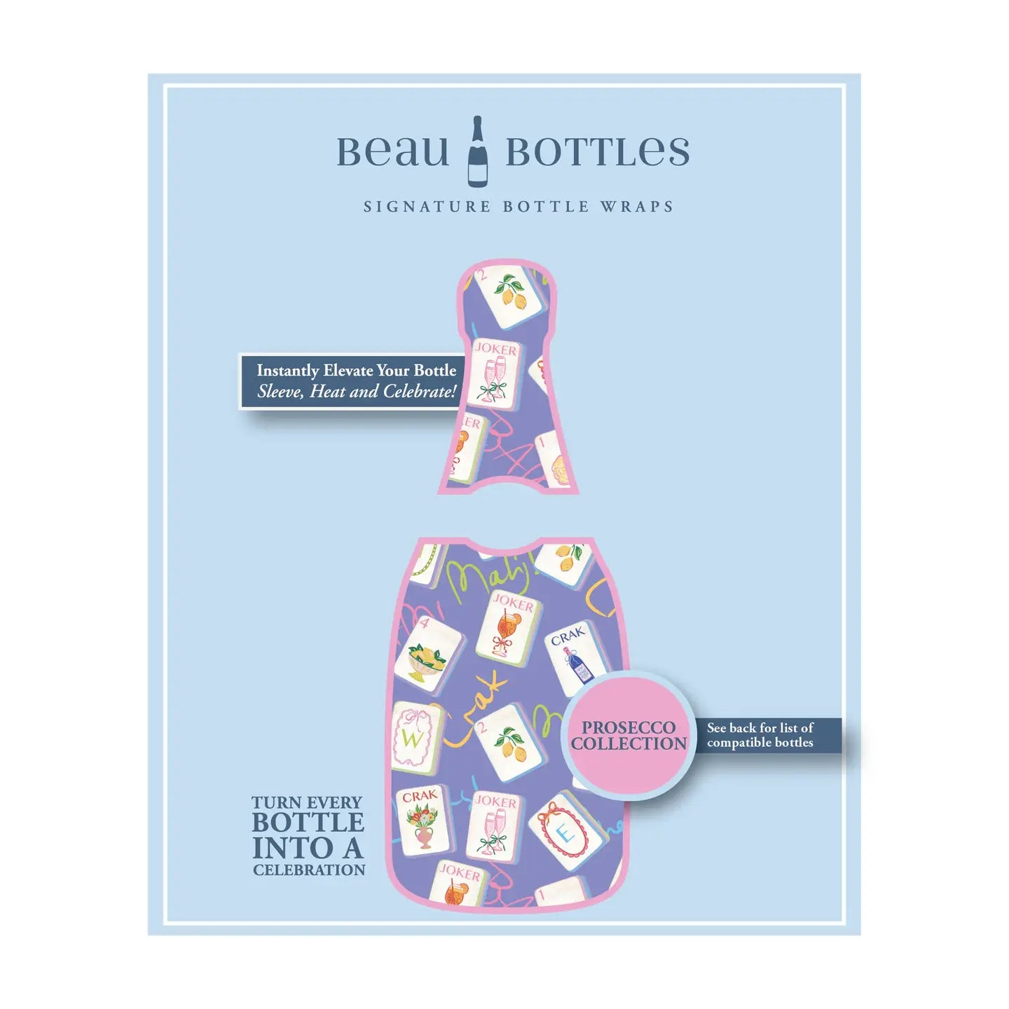 Beau Bottles Purple Mahjong | Prosecco Collection
