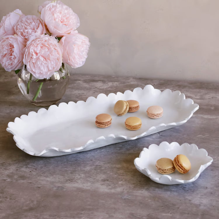 VIDA Colette Large Oblong Platter | White