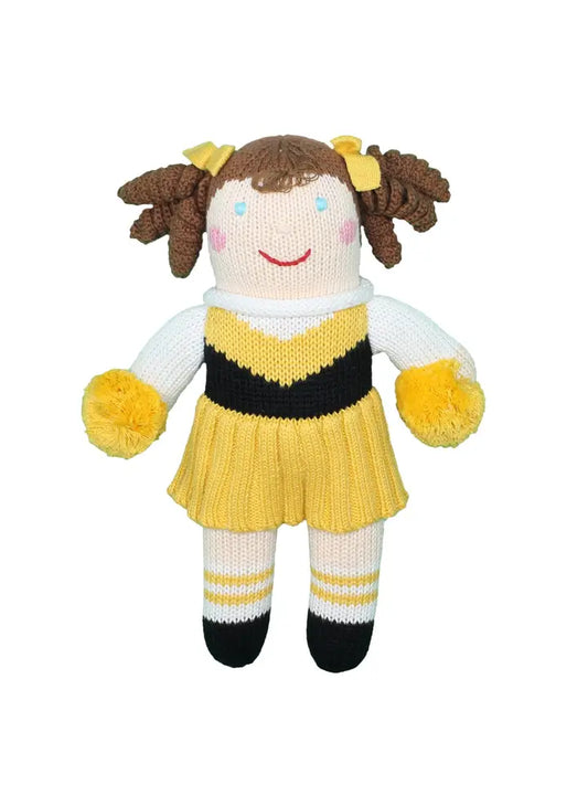 Knit Rattle | Cheerleader | Gold/Black