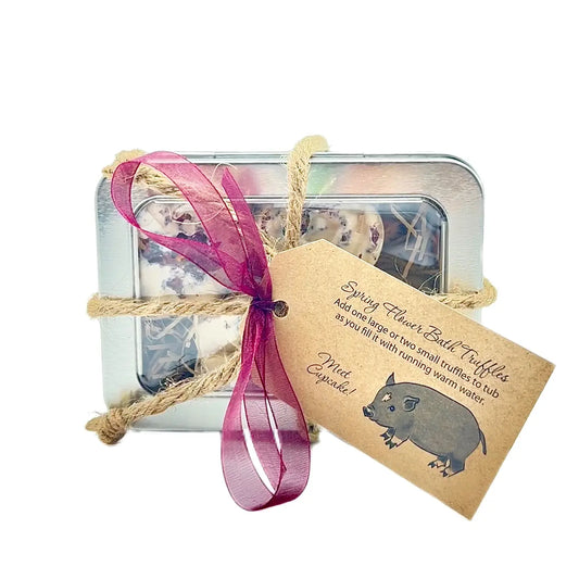 Bath Truffles Tin Bath Bomb Soak | Spring Flower