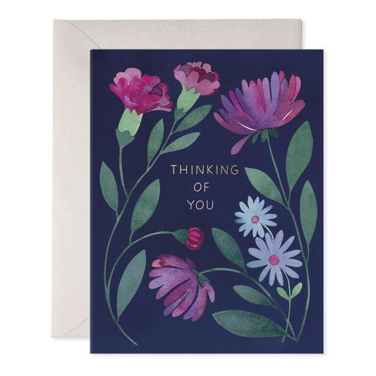 Greeting Card | Purple Flowers Thinking of You