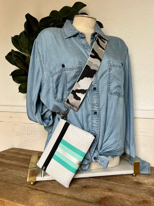 Bag Strap - Camo White/Silver