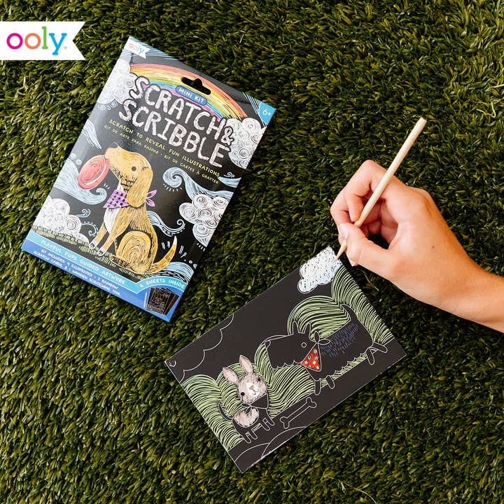 Mini Scratch & Scribble Art Kit | Playful Pups