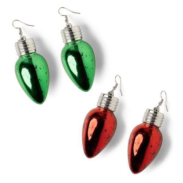 Lotsa Lites! Holiday Frost Bulb Earrings | Assorted Colors