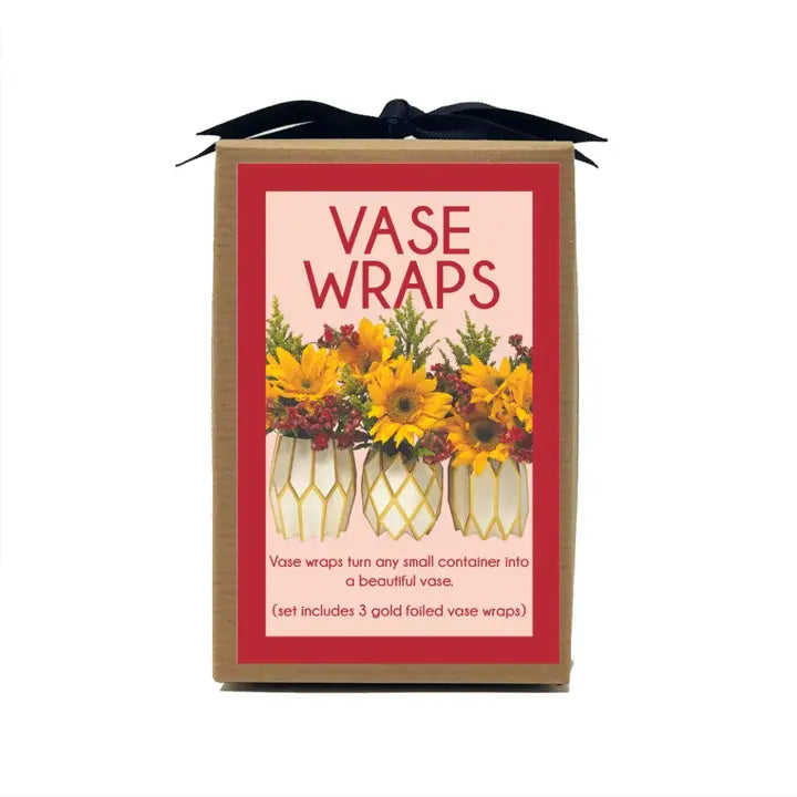 Paper Vase Wraps | Gold Pearl