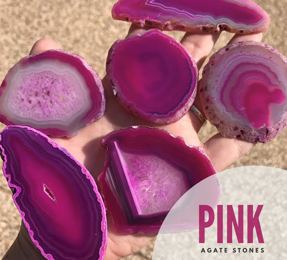 Agate Wine Stopper | Pink