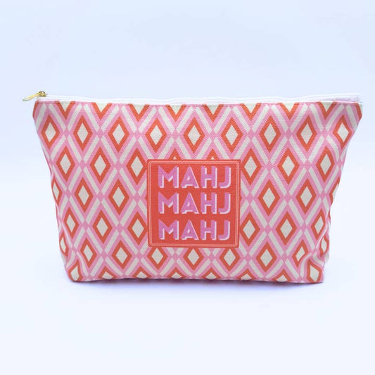 Mahjong Tile & Accessory Bag | Pink Diamond