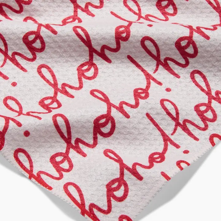 Bar Towel | Ho Ho Holiday | Red