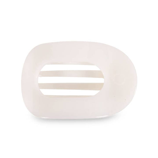 Teleties | Coconut White | Flat Round Clip | Assorted Sizes
