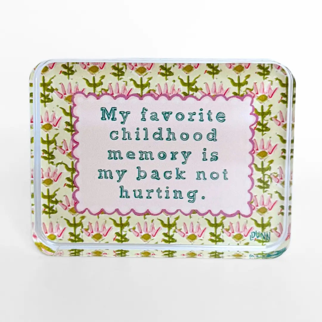Acrylic Block | Favorite Childhood Memory