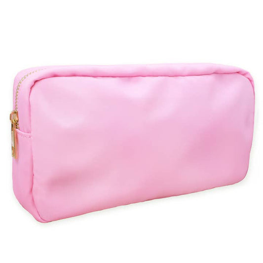 Nylon Travel Makeup Pouch | Pink