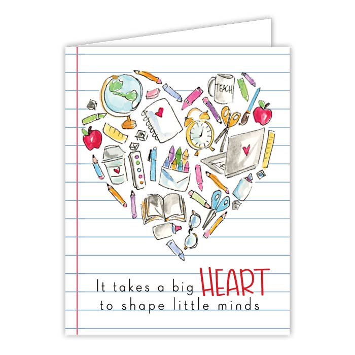Greeting Card | Teacher | Big Heart