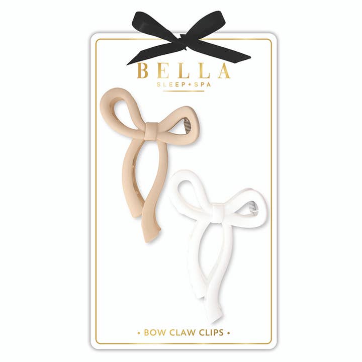 Claw Clips Set of 2 | Flax/White