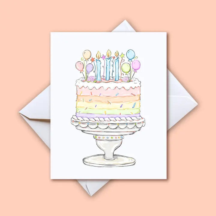 Greeting Card | Happy Birthday Cake