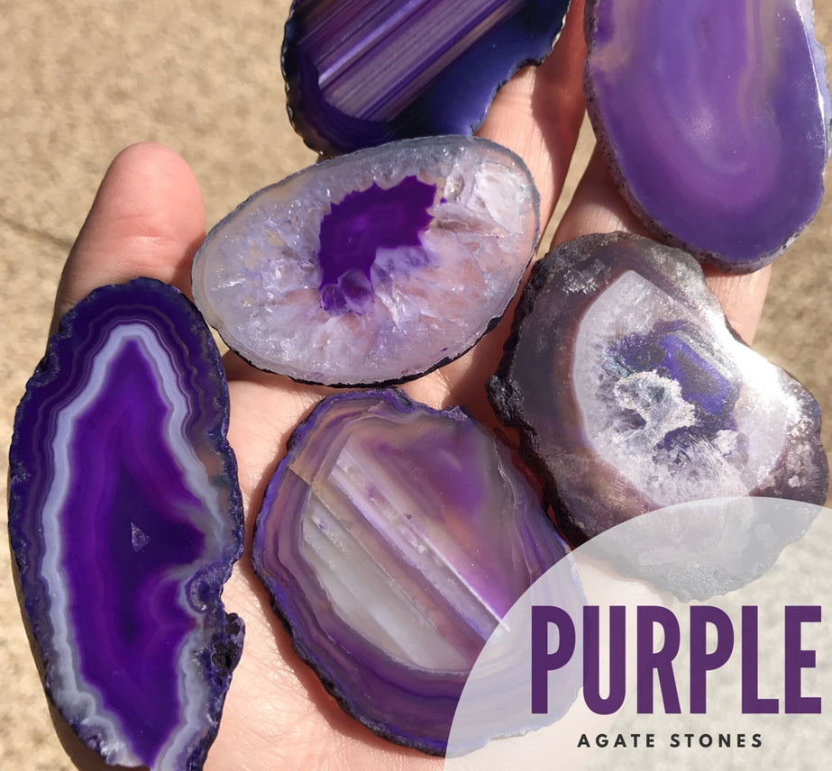 Agate Wine Stopper | Purple