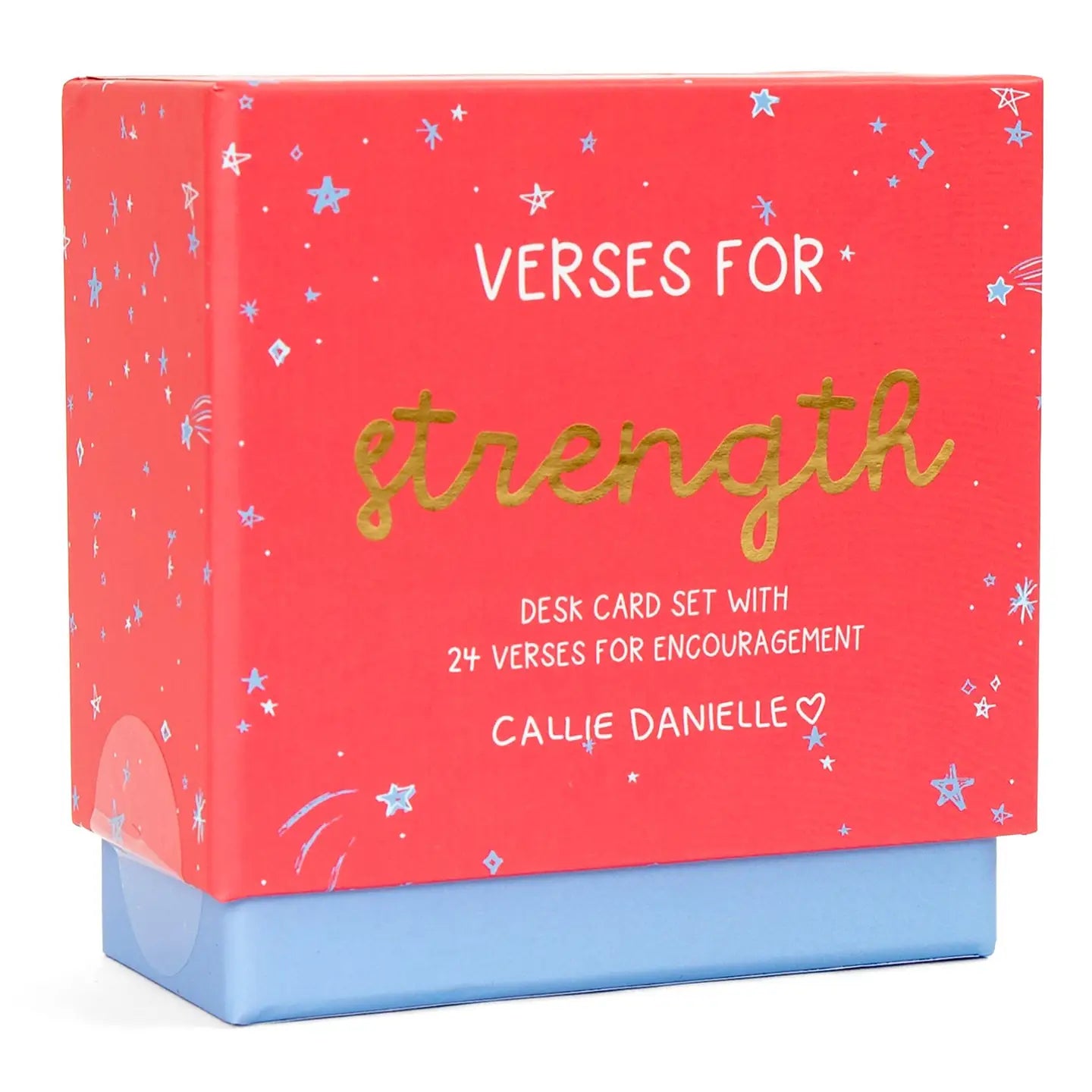 Verses For Strength | Bible Verse Card Set with Display Stand