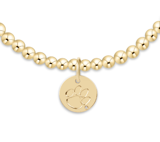eCOLLEGIATE Gold 3mm Bracelet | Clemson