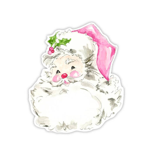 Die-Cut Accents - Pink Santa