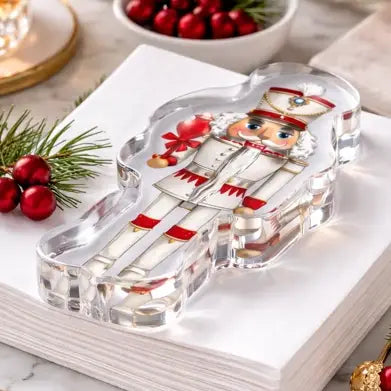 Acrylic Napkin Weight | Nutcracker