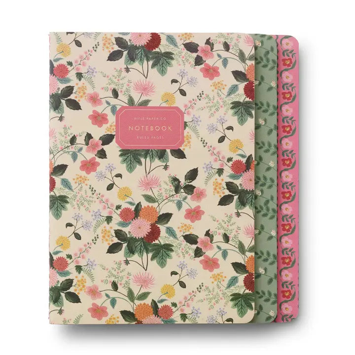 Assorted Set of 3 Notebooks | Dahlia