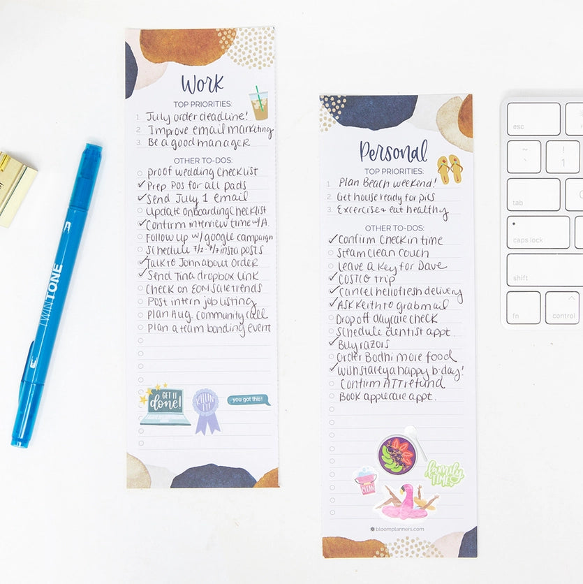 To Do List Planning Pad | Work & Personal