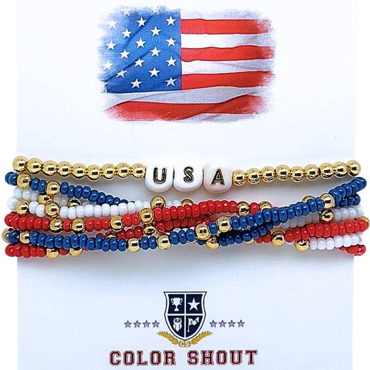 USA | Lucky 7 Bracelet Stack