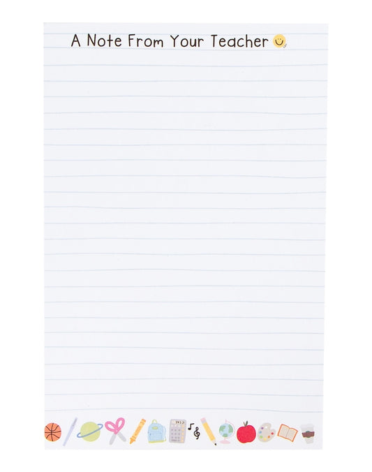 Notepad | Note from Teacher