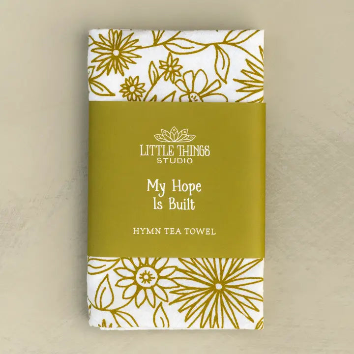 Tea Towel | My Hope Is Built Hymn
