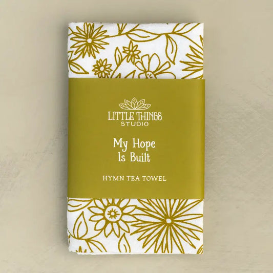 Tea Towel | My Hope Is Built Hymn