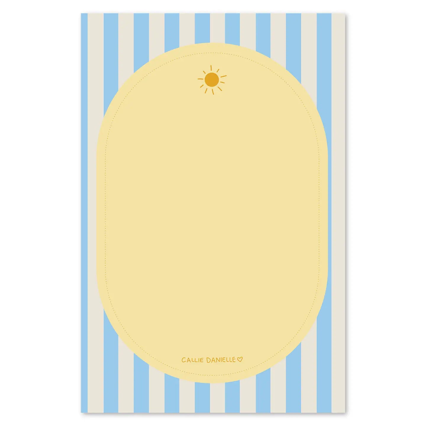 Sunny Striped Coastal-Inspired Notepad