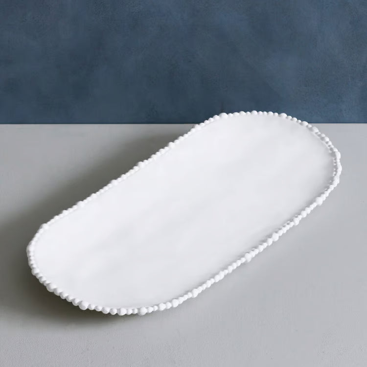 VIDA Alegria Large Oval Platter | White