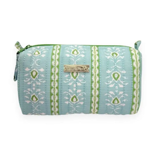 Small Cosmetic Bag | Rosemary Stripe Blue