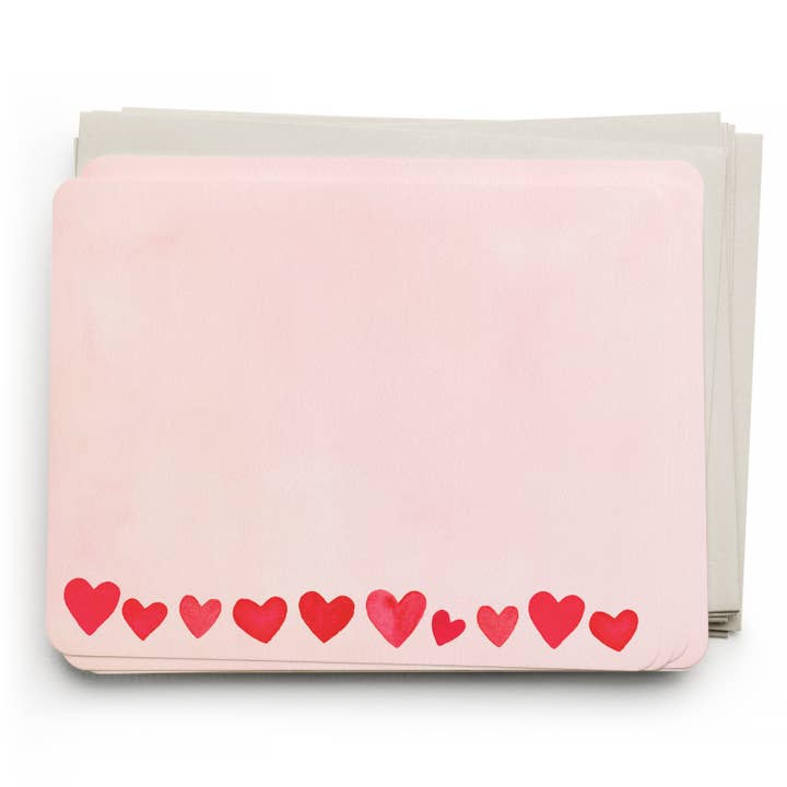 Flat Note Set | Blush Mini Hearts