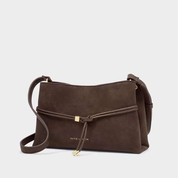 Lori Crossbody Bag | Bitter Chocolate Suedette