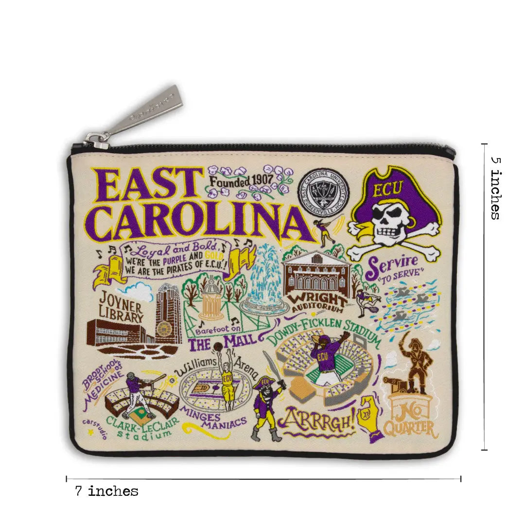 East Carolina University Collegiate Zip Pouch