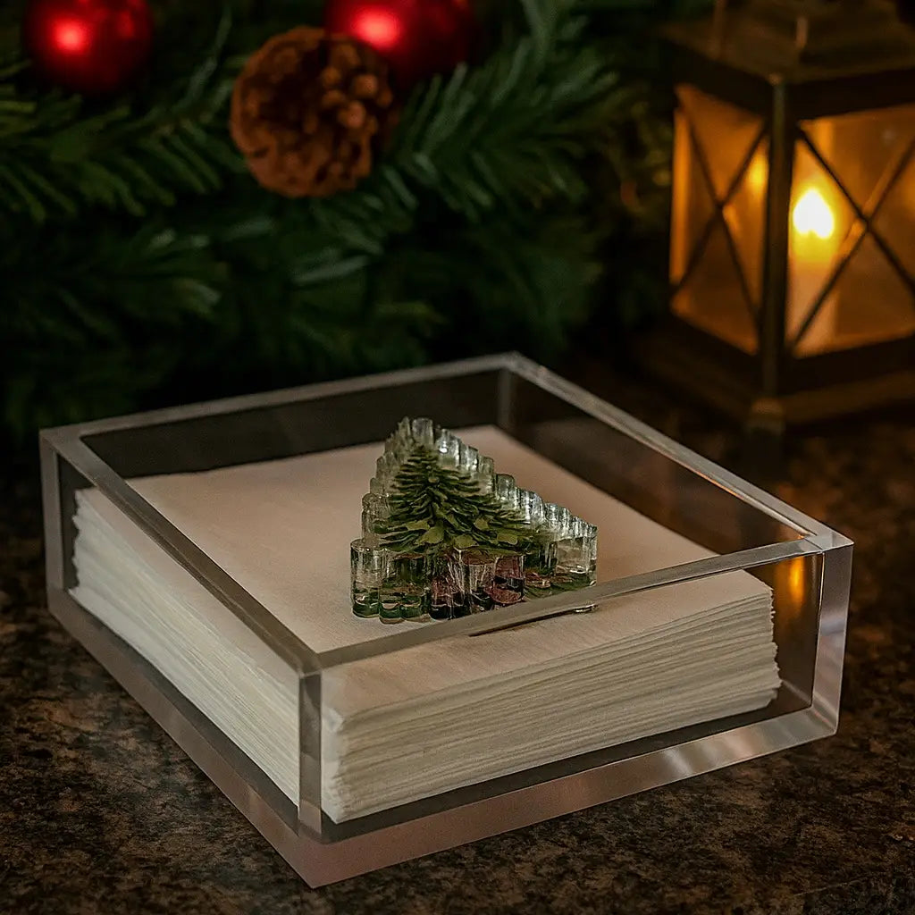 Acrylic Napkin Weight | Christmas Tree