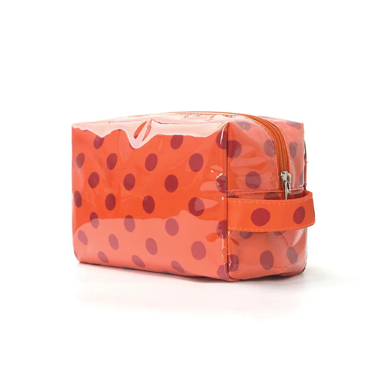 Waterproof Makeup Bag | Orange Dot