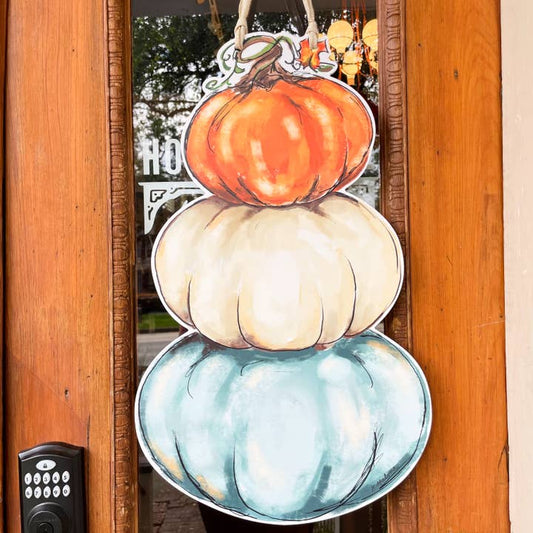 Door Hanger | Pumpkin Stack