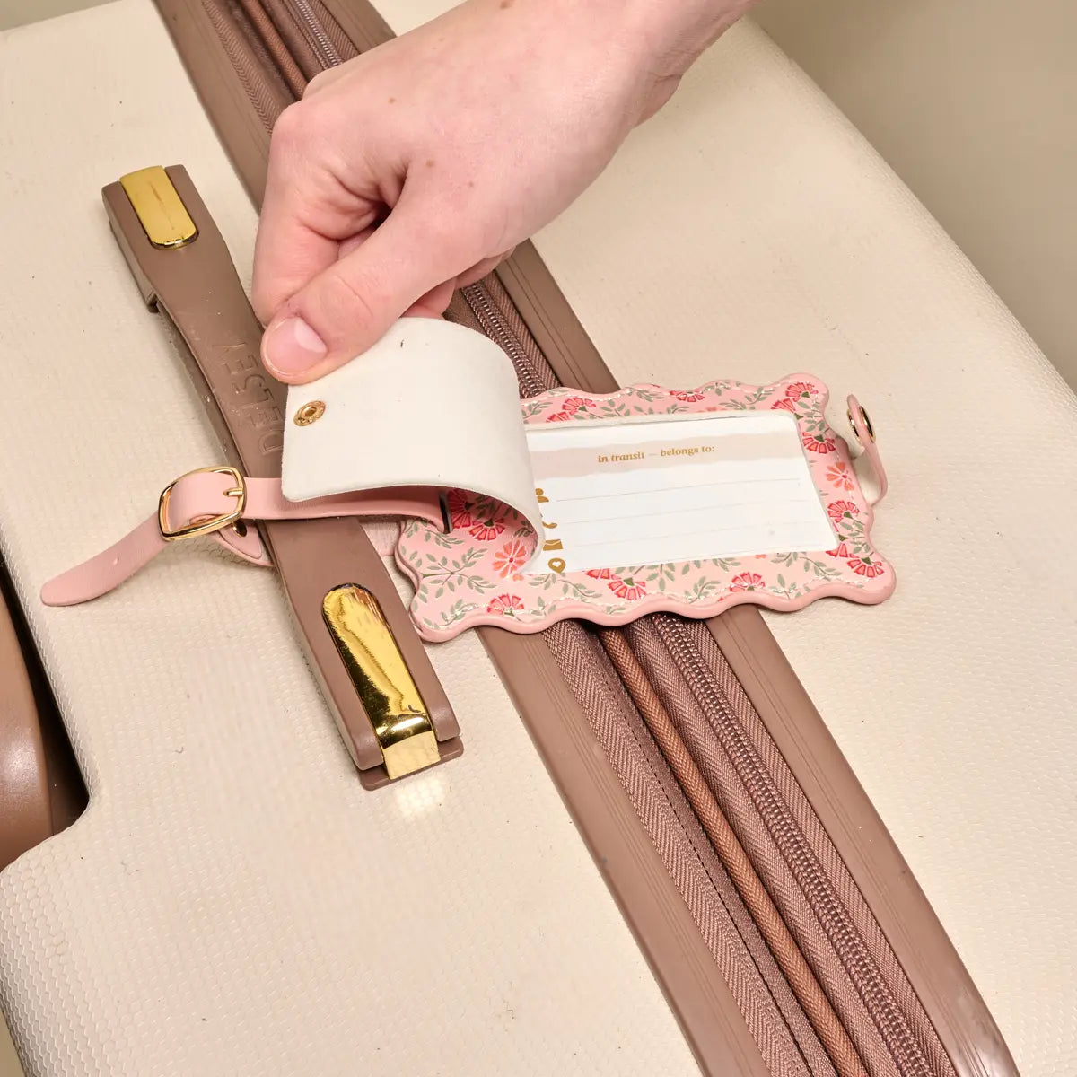 Jetsetter Luggage Tag | Everbloom Dusty Rose