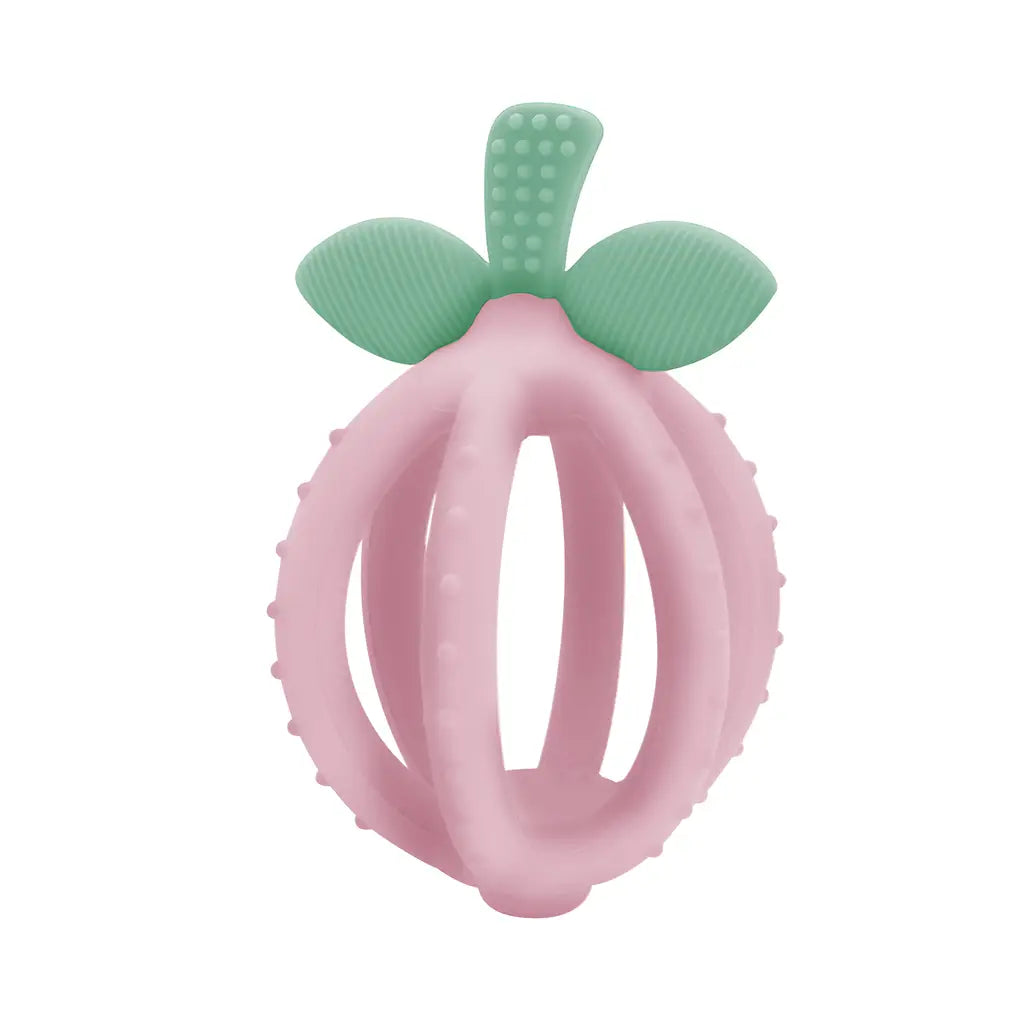 Bitzy Biter Teething Ball Baby Teether | Pink Lemonade